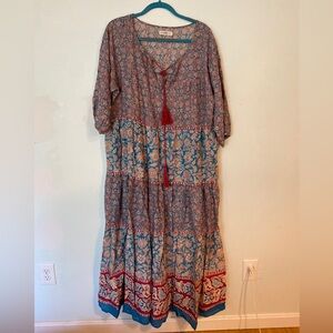 Natural Life Journey Boho maxi dress size Large
